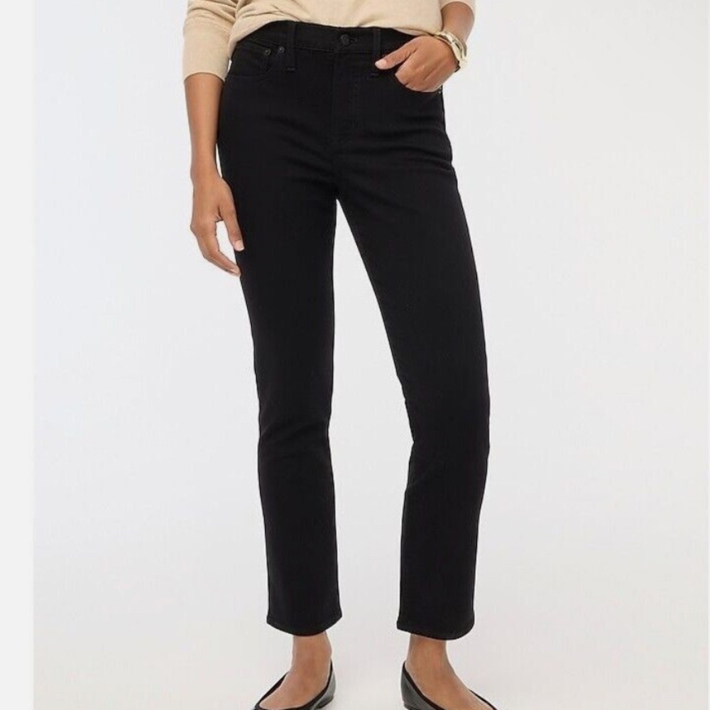 J. Crew Factory Black Essential Straight Jean Size 28